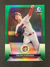 Takumi Kurohara 2023 Bowman Chrome NPB Green Refractor /99 77