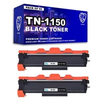 2x Black TN1150 Toner Cartridge for Brother HL-L1242W DCP-L1640W DCP-L1660W Lase
