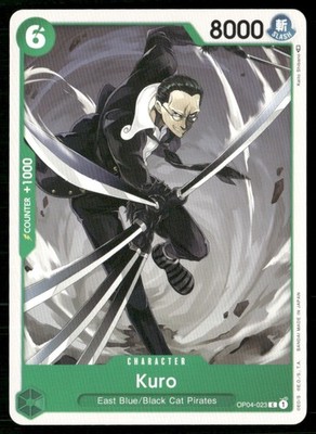 2023 Kingdoms of Intrigue Kuro Character / Green/East Blue/Black Cat Pirates