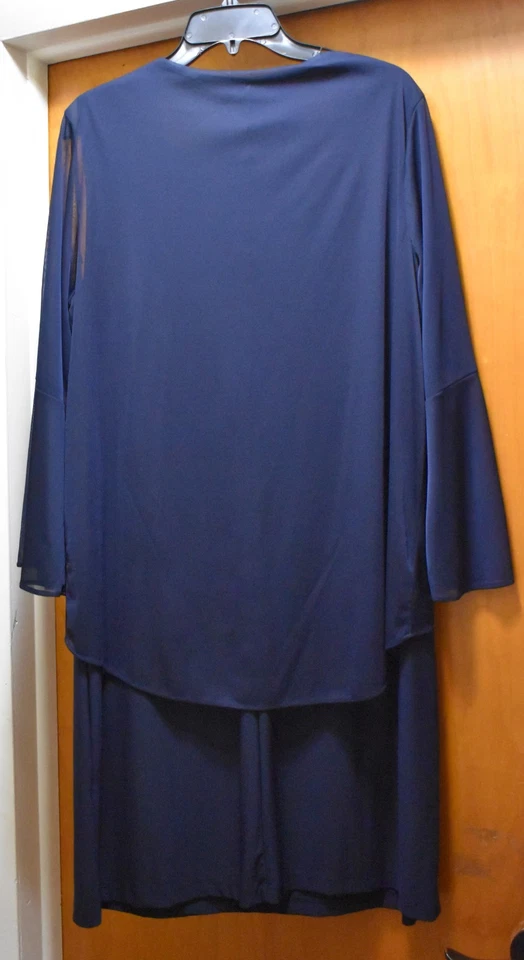 Tiana B. Коктейльное платье размер 16 Вт темно-синий прилагается куртка наложение официальный свадьбы - Изображение 2 из 4