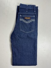 Vintage 70s/80s Wrangler Rapid Transit 7M560 Jeans 27x34 Dark Indigo Flare