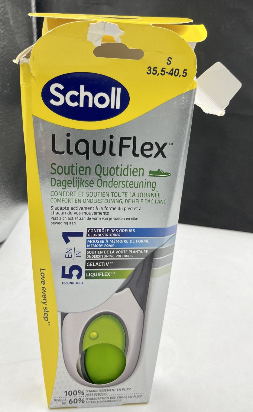 Scholl Liquiflex Every Day Memory Foam Insoles Trim to Size Small (UK3.5-7.5)