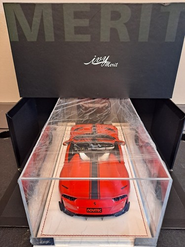 Ivy Models 1/18 Ferrari 812 Novitec-Rosso Corsa Red-White Leather Plexiglas Case - Bild 7 von 20