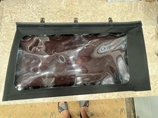 FORD BRONCO 4 DOOR SOFT TOP QUARTER WINDOW REAR Right Passenger Side BLACK OEM