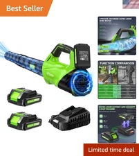 Efficient Battery Powered Leaf Blower - Lightweight Design