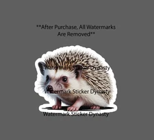 Hedgehog Sticker Waterproof Decal Animal Pet Wildlife Nature Family Gift NEW