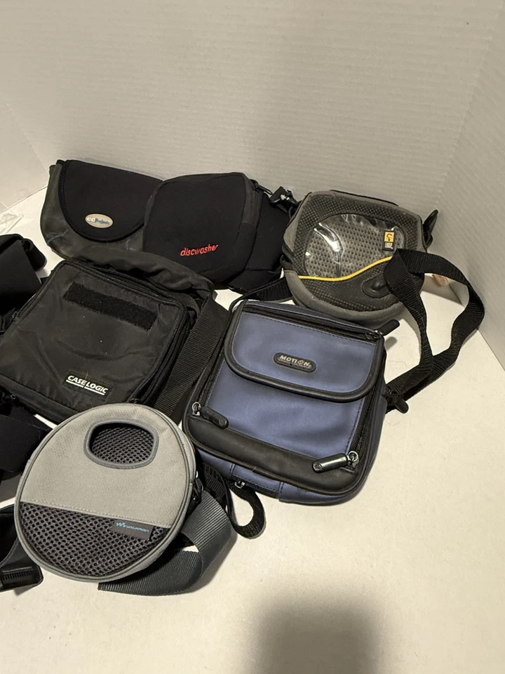 LOTE DE 8 CD Jogger para Reproductor de CD Portátil Estuche de Transporte Suave Bolsa Riñoneras Foto 2 de 4