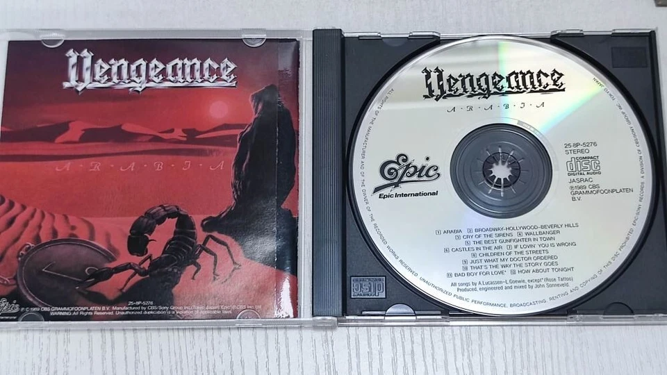 Vengeance – Arabia	JAPAN CD (1989,25•8P-5276)	Arjen Lucassen/Ayreon	Hair Metal Foto 3 de 4