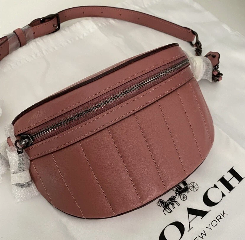 バッグ Coach Beltbag Pink Leatherr Coach Belt Bag & Fanny Pack Pink Bags & Handbags for Women for