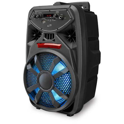 New Upgrade iLive Bluetooth Tailgate Speaker, ISB380B, Black,LED Lighting