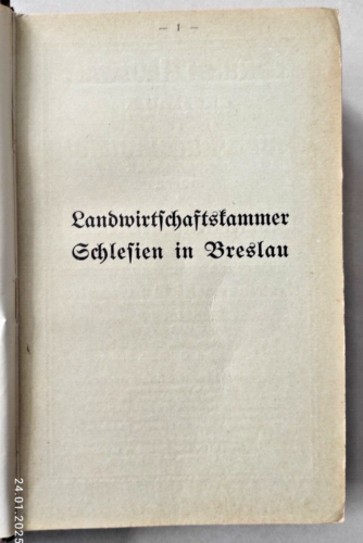 Schlesisches Güter-Adressbuch 13. Ausg. Breslau 1926 - Verz. sämtl. Rittergüter - Bild 16 von 24