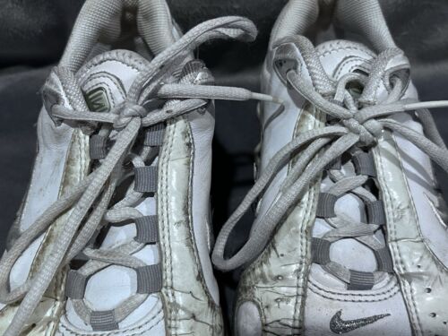 Scarpe da corsa Nike donna Shox Shocks bianche 312681-101 sneakers taglia 8 - Foto 5 di 14
