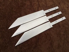 lot of 3 Handmade Carbon Steel 1095 Seax Blank Blades For Knife Making 3B4- 143