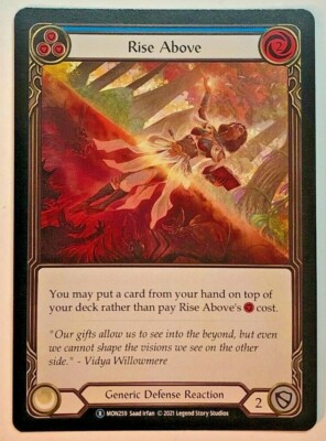 Flesh And Blood Monarch Rise Above (Blue) MON259 Unlimited NM/M