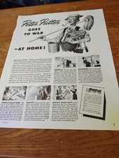 1943 Peter Putter Goes To War At Home Magazine Ad