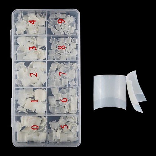 500Pcs Natural Artificial Nail Tips Tool for Nails Salon Supply Toe Nails Clear - Picture 12 of 15