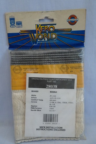 New Old Stock Kero World Kerosene Heater Replacement Wick 28038 - Pinoy  Warehouse
