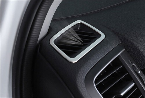 L&R Air Outlet Vent Trim Silver Steel Dashboard Fit For Honda CR-V CRV 2017-2021 - Imagen 3 de 9