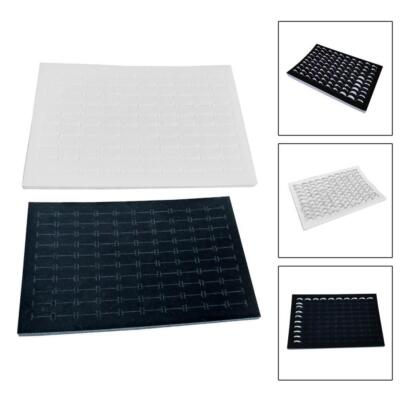 5x 100 Slot Ring Pad Sponge Insert Aufbewahrungsbox Liner Schmuckhalter