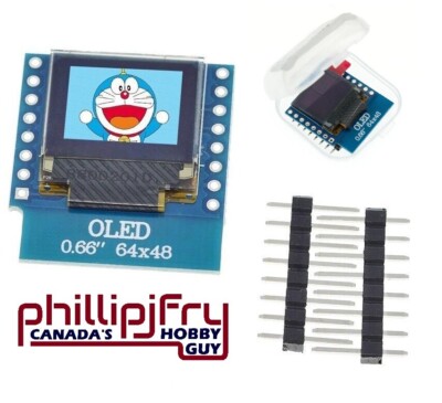 OLED Display Module LCD Screen IIC I2C 0.66 Inch For WEMOS D1 MINI ESP32 Arduino