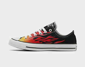 Womens Converse Chuck Taylor Flame Low 