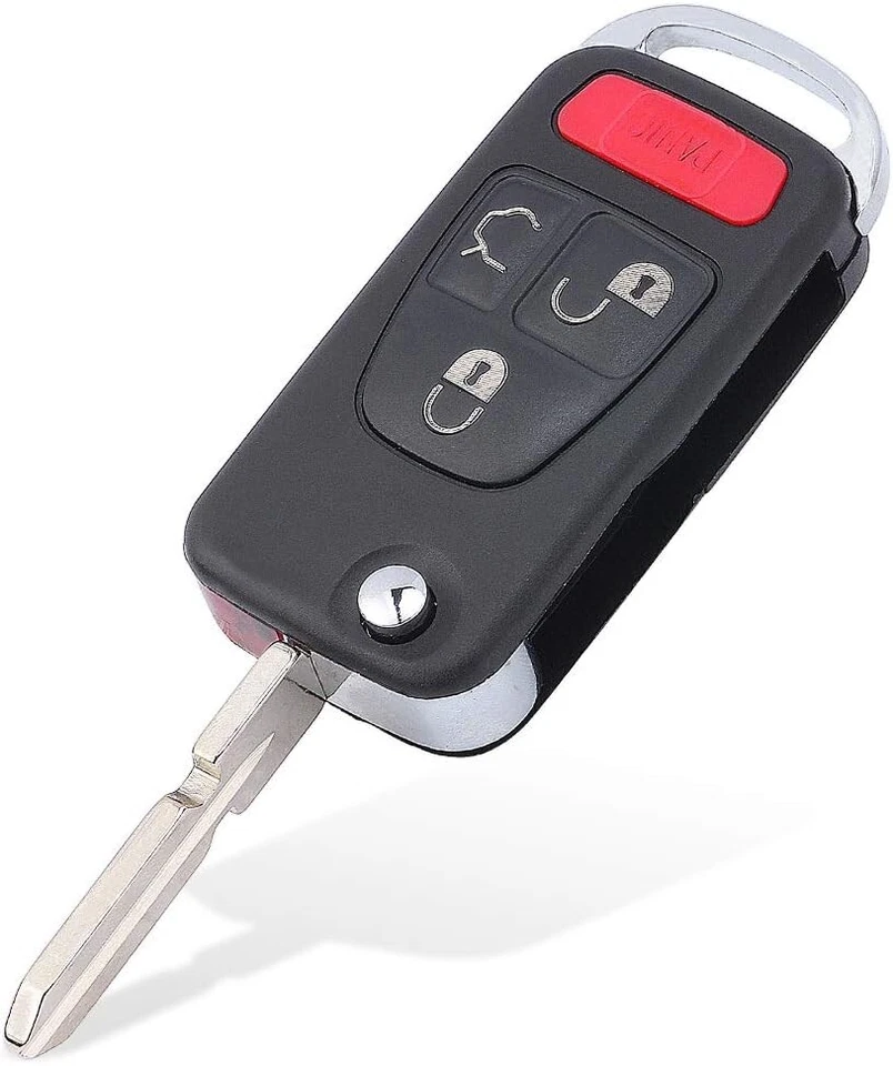 4 Botones para Mercedes-Benz C E ML S Mando a Distancia Llave Carcasa Llavero HU39 Hoja Sin Cortar Foto 4 de 4
