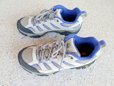 Merrell Marlin Moab 2 Vent Beige Suede Hiking Shoes. Women's 10.5 #J06018