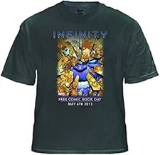 Free Comic Book Day 2013 ARTIST JIM CHEUNG Commemorative Black T-Shirt XX-Large