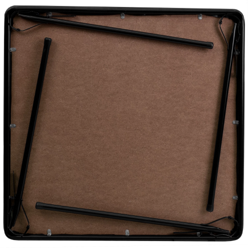 Black Folding Card Table - Lightweight Portable Folding Table with Collapsible