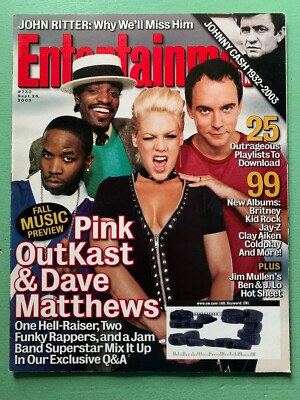 ENTERTAINMENT WEEKLY 2003 DAVE MATTHEWS PINK OUTKAST Johnny Cash Chuck Palahniuk