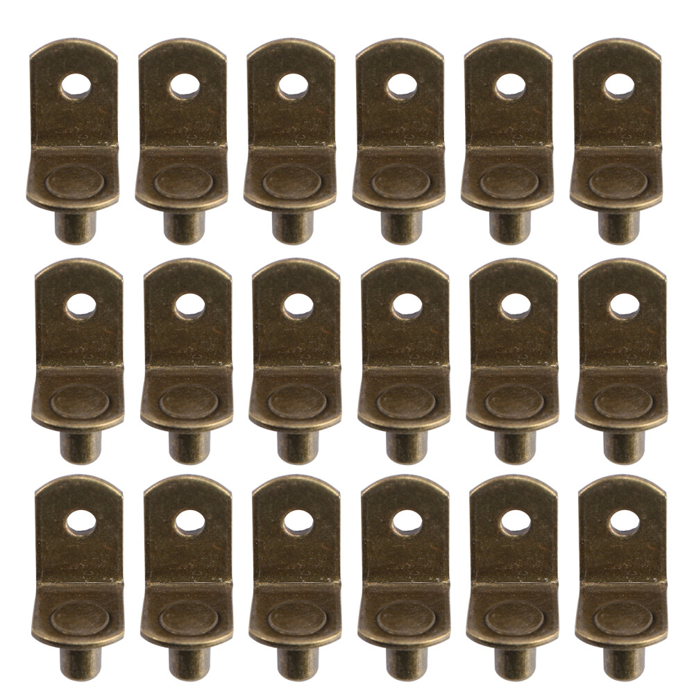 80-Piece L-Shaped Cabinet Shelf Clips with Screws for Window Support & Mounting-image