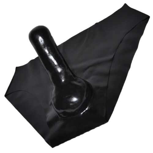 Calzoncillos de látex con funda de goma en negro, talla única - Imagen 1 de 3