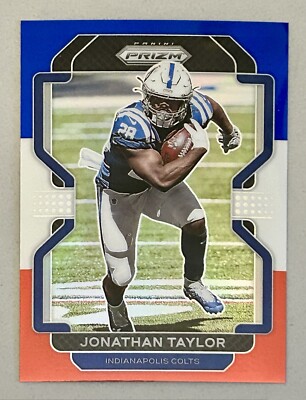 2021 Panini Prizm ''Red White & Blue Prizm'' Jonathan Taylor #25