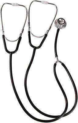 Everdixie Dual Head Teaching Medical Training Stethoscope - Black