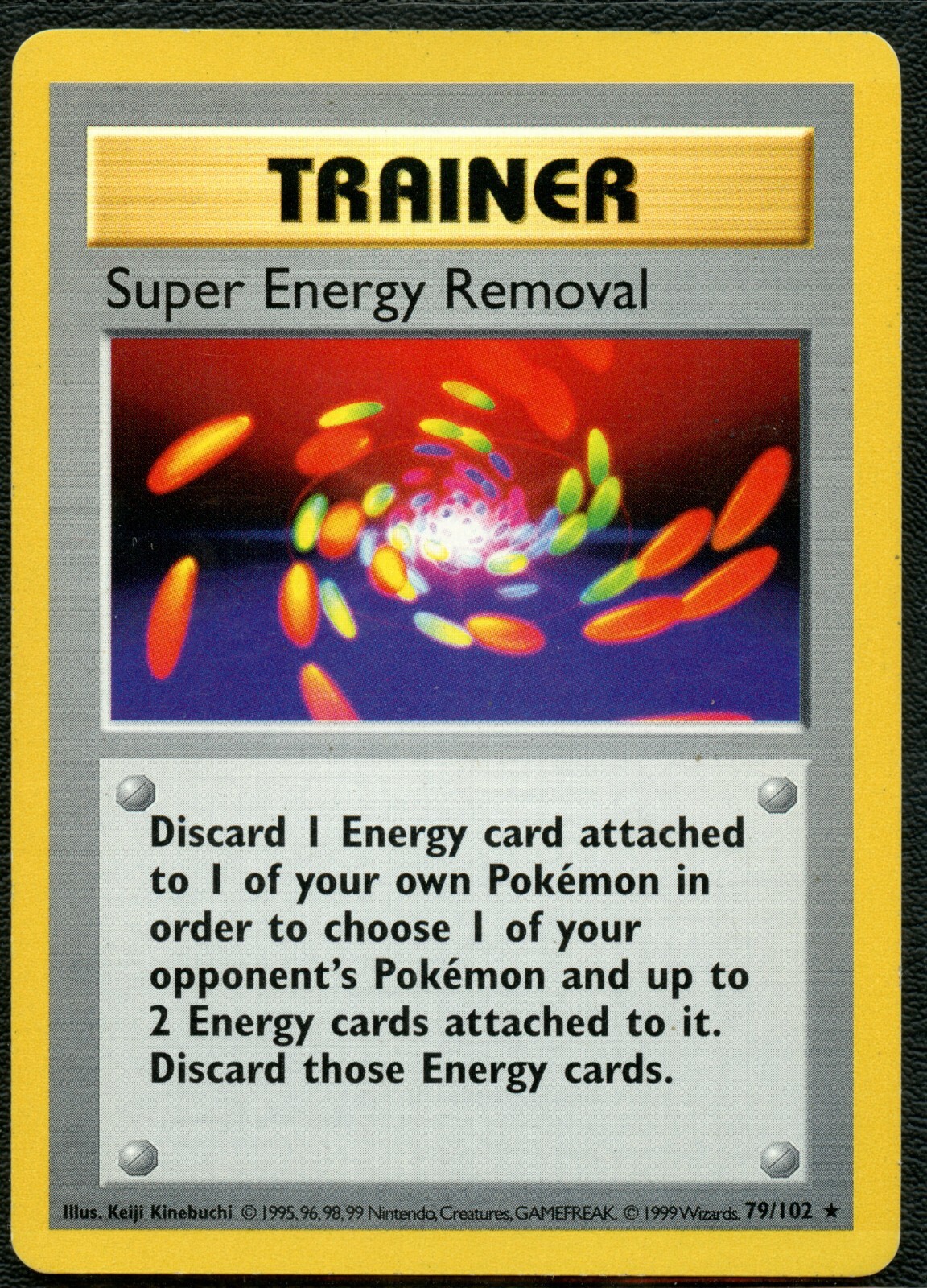 1999 NM/M WOTC 79/102 SHADOWLESS SUPER ENERGY REMOVAL RARE TRAINER POKEMON CARD