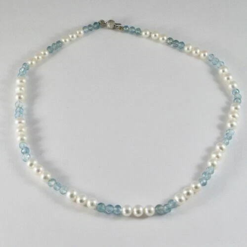 Collane e pendagli di lusso con perle acquamarina