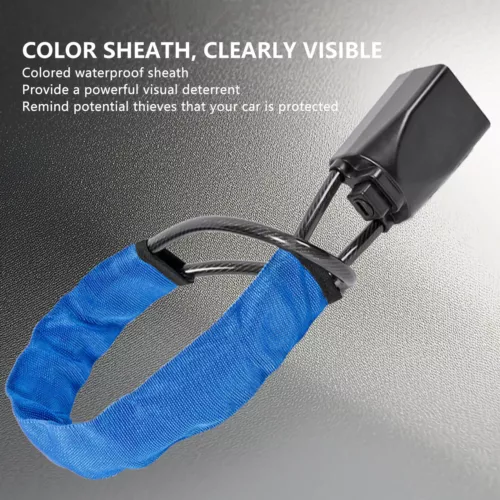 Steering Wheel Lock Car Security Seat Belt Lock Anti-Theft Device with 2 Keys - Picture 6 of 19