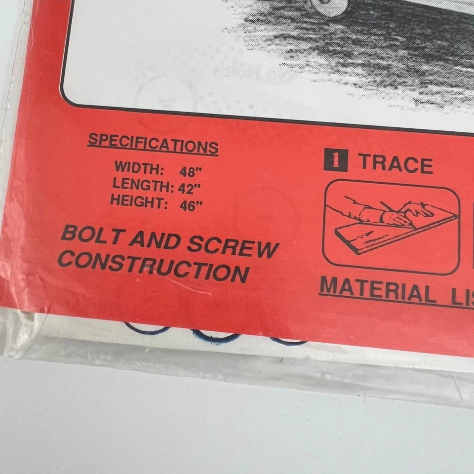 Jer's Patterns & Plans Children's Covered Sand Box J00330 Build Yourself — 第 3/4 张图片