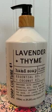 SOAP CULTURE 41 LAVENDER + THYME LIQUID HAND SOAP 21.5 OZ HOME & BODY CO