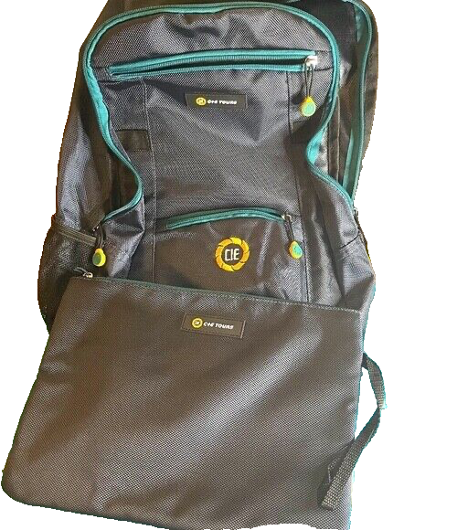 Vintage CIE Tours Ireland Scotland UK Hiking Backpack with Detachable Pouch