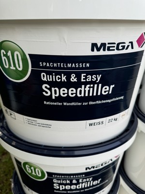 Mega 610 Spritzten statt Spachteln ,ohne Glätten,schleifen und grundieren  