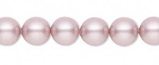 24 Powder Rose Swarovski Crystal 5810 Pearl Beads 6MM