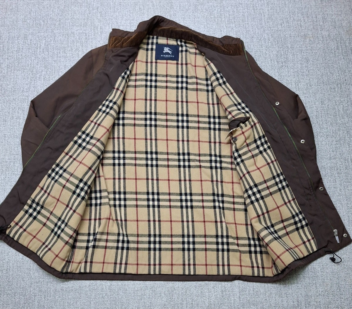 Burberry London Coat Men's Winter Jacket Wool Lining Overcoat