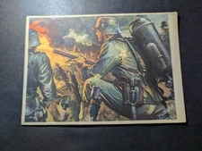 Mint Germany Military Art Postcard Infantry Flamethrower Soldier