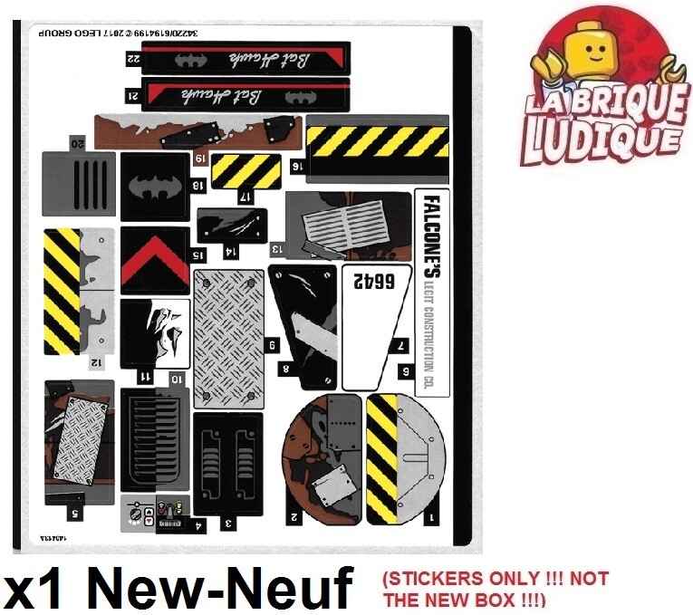 Lego Batman Face Decals