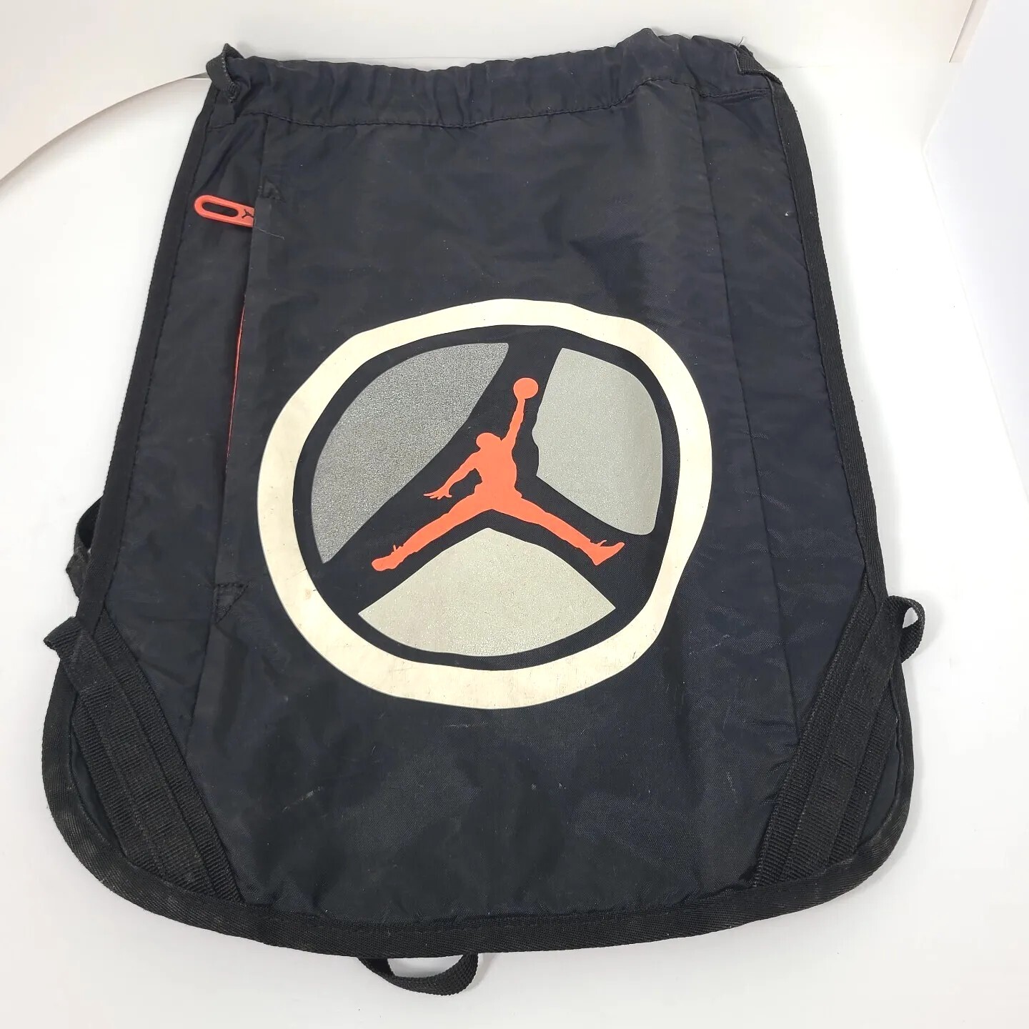 Jordan Backpack Bag Black Lined Drawstring Should… - image 1