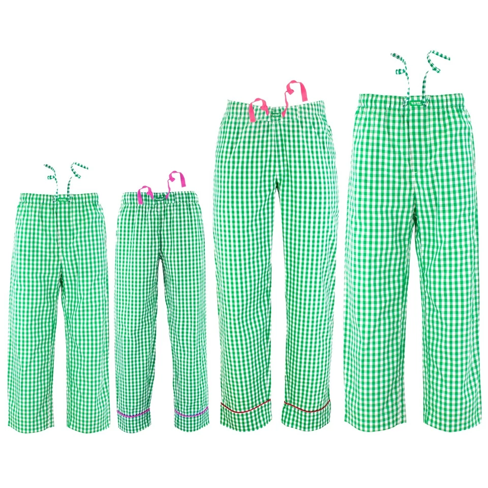 Ritzy Family (Men/Women/Girls/Boys) Pajama Pants 100% Cotton Woven - B & B Check - Image 3 of 4