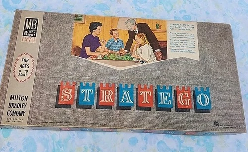 Vintage 1962 Milton Bradley Stratego Board Game 100% Original Complete