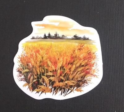 Beautiful Countryside Fall Autumn Sticker 2.18'' x 2.25'' (P)