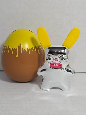 Fuggler Easter Egg 3 in Mystery Figure Rabbitacular Rabid Rabbit RARE SILVER
